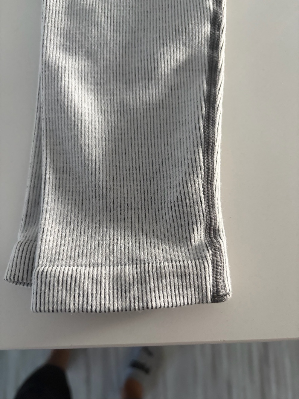 FP Movement by Free People Light Gray Ribbed Leggings XS/S - Picture 4 of 7
